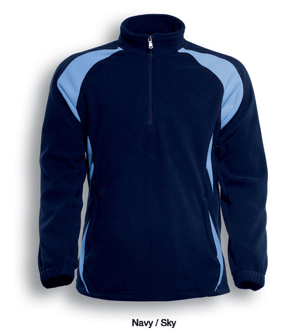 Bocini Unisex 1/2 Zip Sports Pull Over Fleece Jacket (BOCCJ1050)