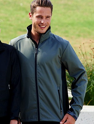 Bocini Softshell Jacket with Shoulder & Side Panel Piping (BOCCJ1219)