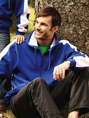 Bocini Unisex Contrast Fleece Full Zip Hoodie (BOCCJ1221)