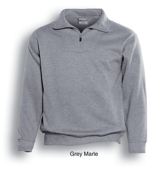 Bocini Unisex 1/2 Zip Fleece with Pocket (BOCCJ817)