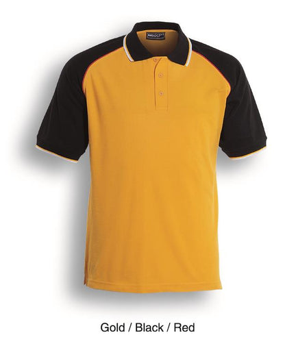 Bocini Unisex Three Tone Polo Short Sleeve (BOCCP0360)
