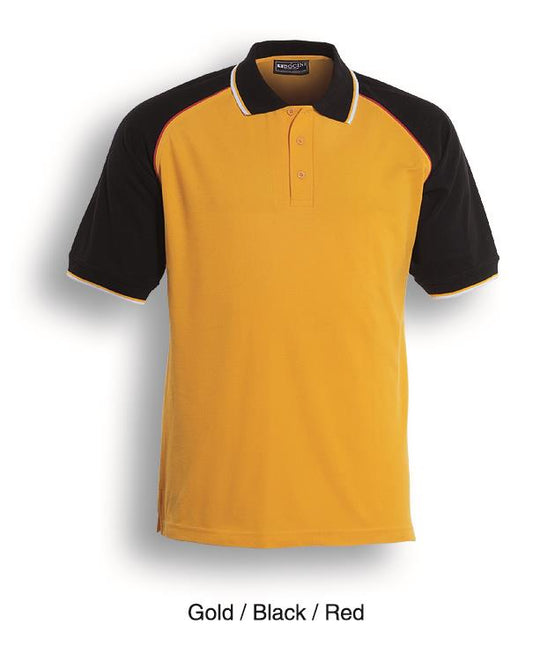 Bocini Unisex Three Tone Polo Short Sleeve (BOCCP0360)