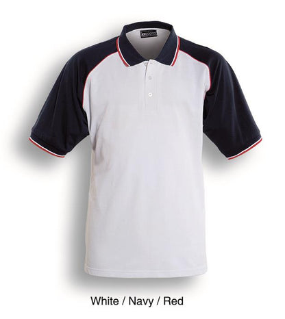 Bocini Unisex Three Tone Polo Short Sleeve (BOCCP0360)
