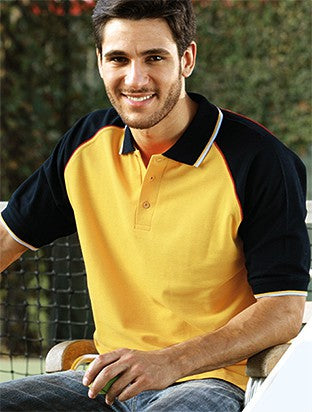 Bocini Unisex Three Tone Polo Short Sleeve (BOCCP0360)