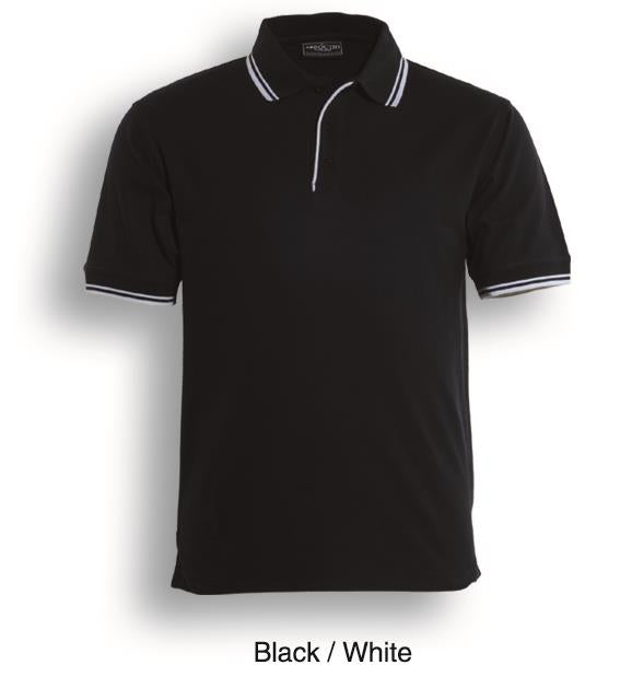 Bocini Unisex Double Striped Polo Short Sleeve (BOCCP0422)