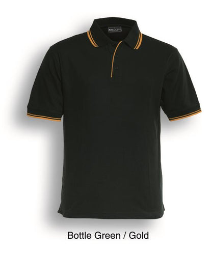 Bocini Unisex Double Striped Polo Short Sleeve (BOCCP0422)