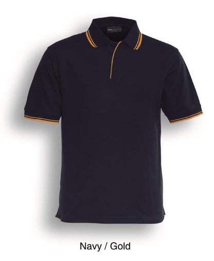 Bocini Unisex Double Striped Polo Short Sleeve (BOCCP0422)