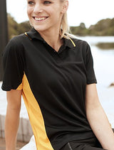 Bocini Ladies Breezeway Panel Polo Short Sleeve (BOCCP0529)