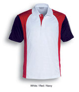 Bocini Unisex Breezeway Three Tone Polo Short Sleeve (BOCCP0670)