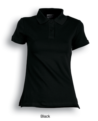 Bocini Ladies Pique Knit Fitted Cotton/Spandex Polo Short Sleeve (BOCCP0756)