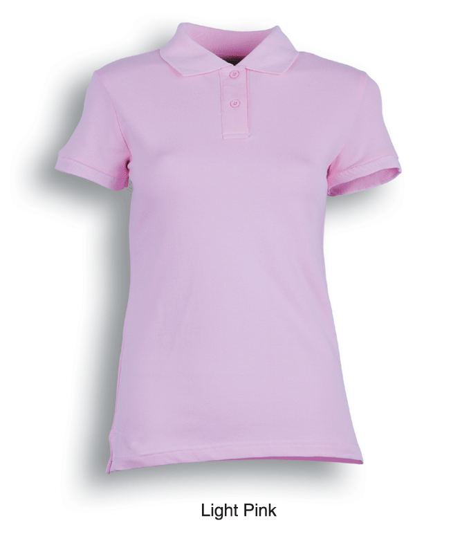 Bocini Ladies Pique Knit Fitted Cotton/Spandex Polo Short Sleeve (BOCCP0756)