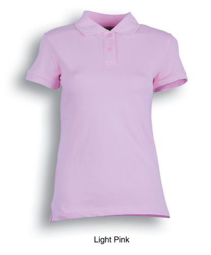 Bocini Ladies Pique Knit Fitted Cotton/Spandex Polo Short Sleeve (BOCCP0756)