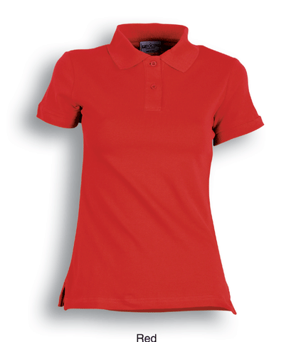 Bocini Ladies Pique Knit Fitted Cotton/Spandex Polo Short Sleeve (BOCCP0756)
