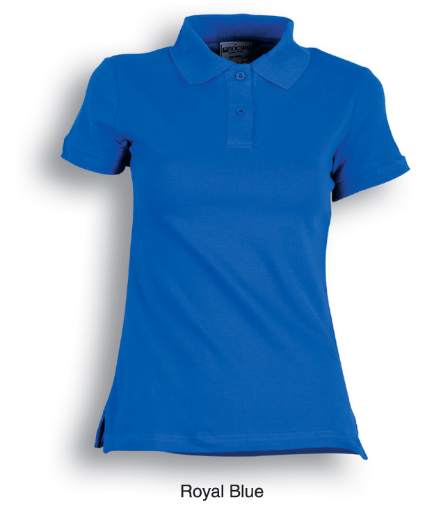 Bocini Ladies Pique Knit Fitted Cotton/Spandex Polo Short Sleeve (BOCCP0756)