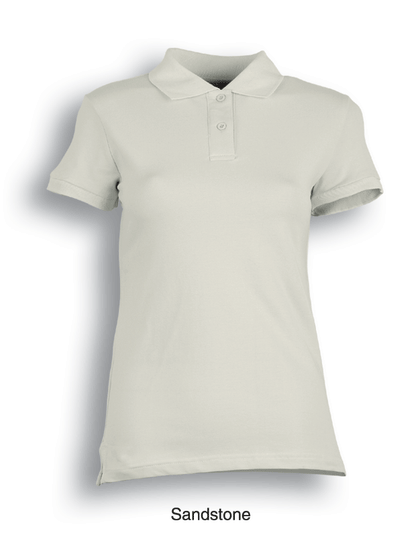 Bocini Ladies Pique Knit Fitted Cotton/Spandex Polo Short Sleeve (BOCCP0756)