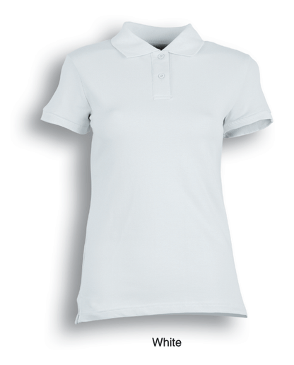 Bocini Ladies Pique Knit Fitted Cotton/Spandex Polo Short Sleeve (BOCCP0756)