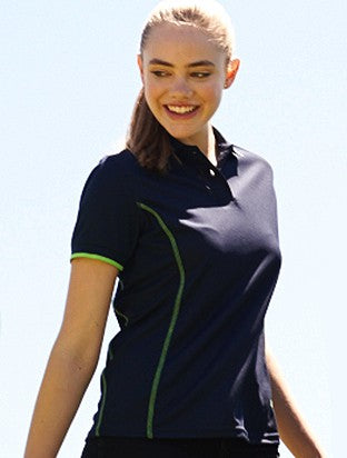 Bocini Ladies Stitch Feature Essentials Polo Short Sleeve (BOCCP0920)