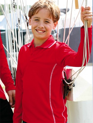 Bocini Kids Stitch Feature Essentials Polo Long Sleeve (BOCCP0922)