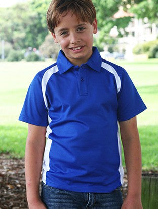 Bocini Kids Team Essentials Contrast Panel Polo Short Sleeve (BOCCP0939)
