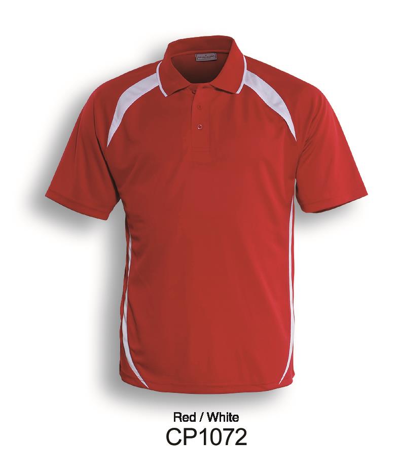 Bocini Unisex Contrast Contour Polo Short Sleeve (BOCCP1072)