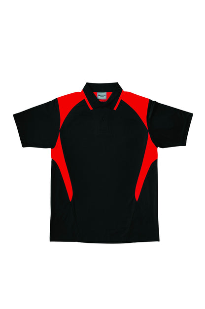 Bocini Unisex Honey Comb Contrast Panel Polo Short Sleeve (BOCCP1215)