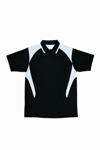 Bocini Unisex Honey Comb Contrast Panel Polo Short Sleeve (BOCCP1215)