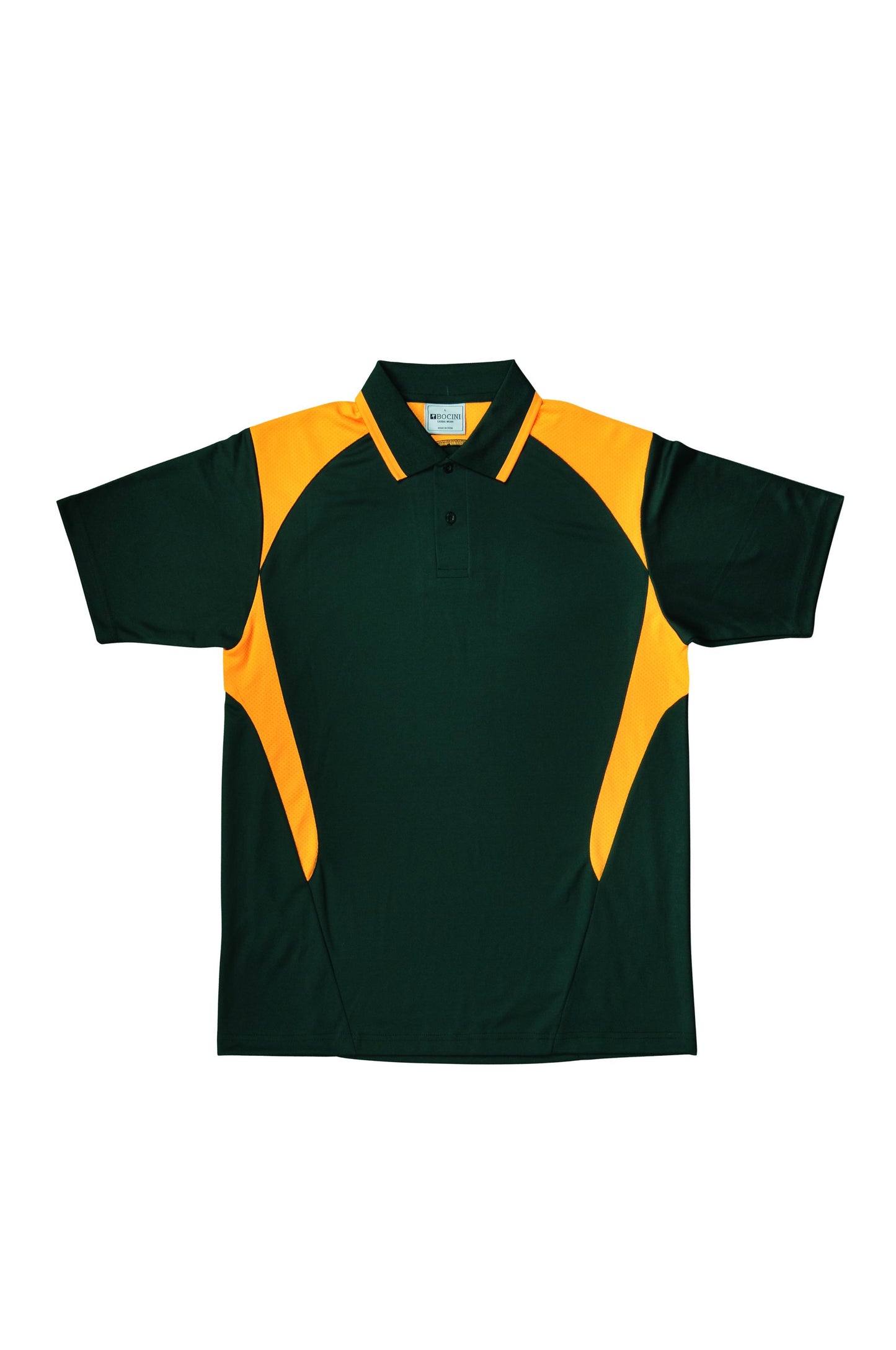 Bocini Unisex Honey Comb Contrast Panel Polo Short Sleeve (BOCCP1215)