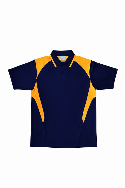 Bocini Unisex Honey Comb Contrast Panel Polo Short Sleeve (BOCCP1215)