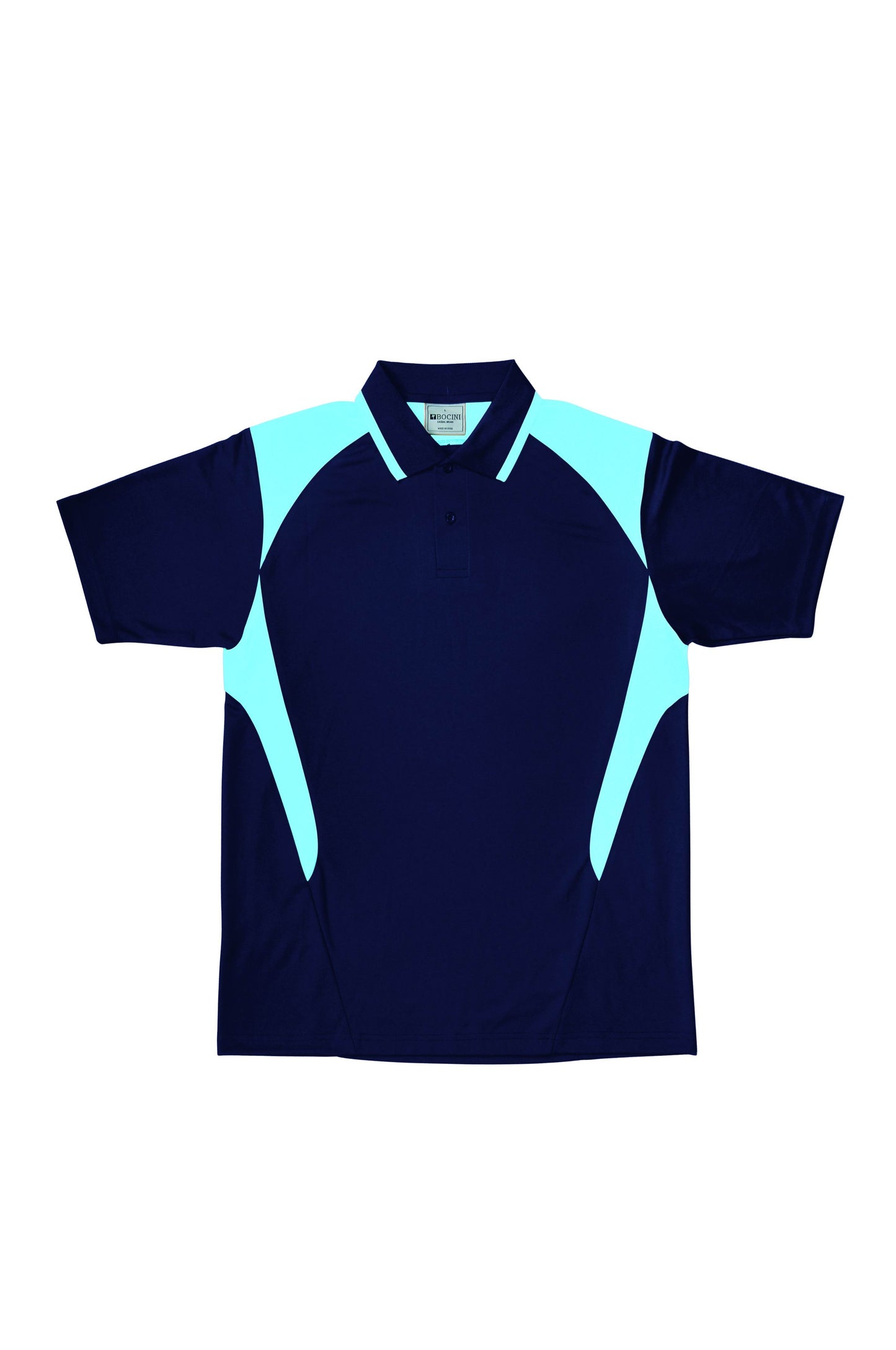 Bocini Unisex Honey Comb Contrast Panel Polo Short Sleeve (BOCCP1215)