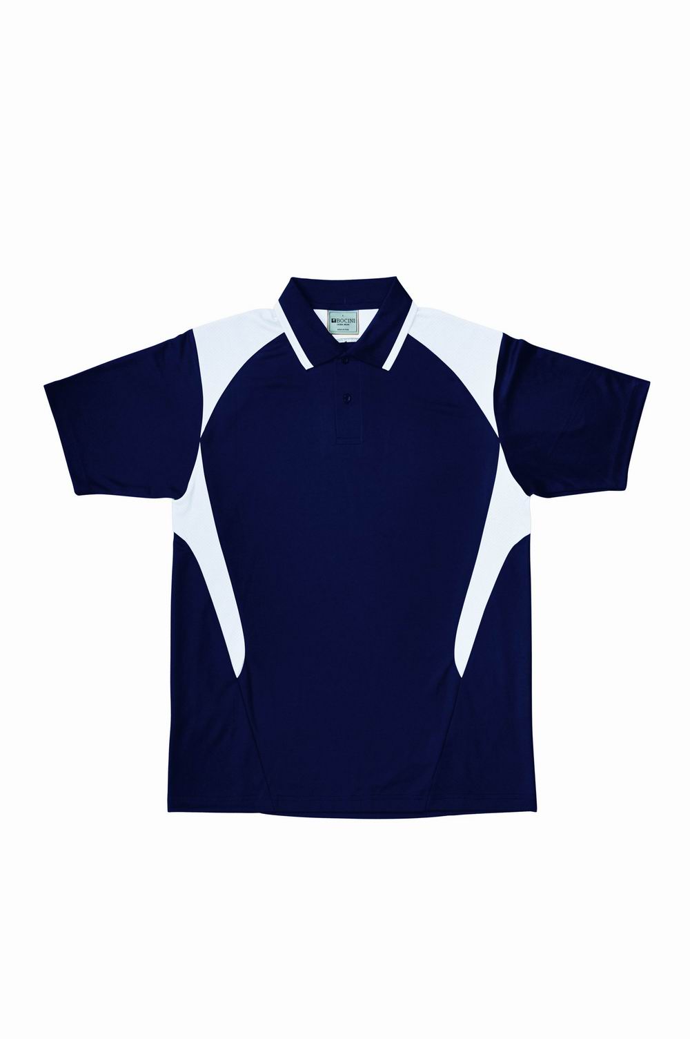 Bocini Unisex Honey Comb Contrast Panel Polo Short Sleeve (BOCCP1215)