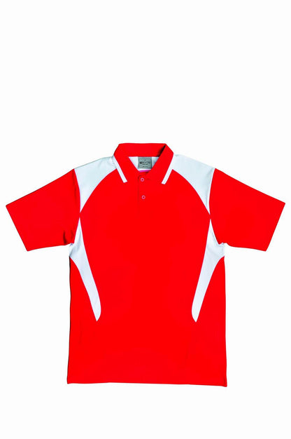 Bocini Unisex Honey Comb Contrast Panel Polo Short Sleeve (BOCCP1215)
