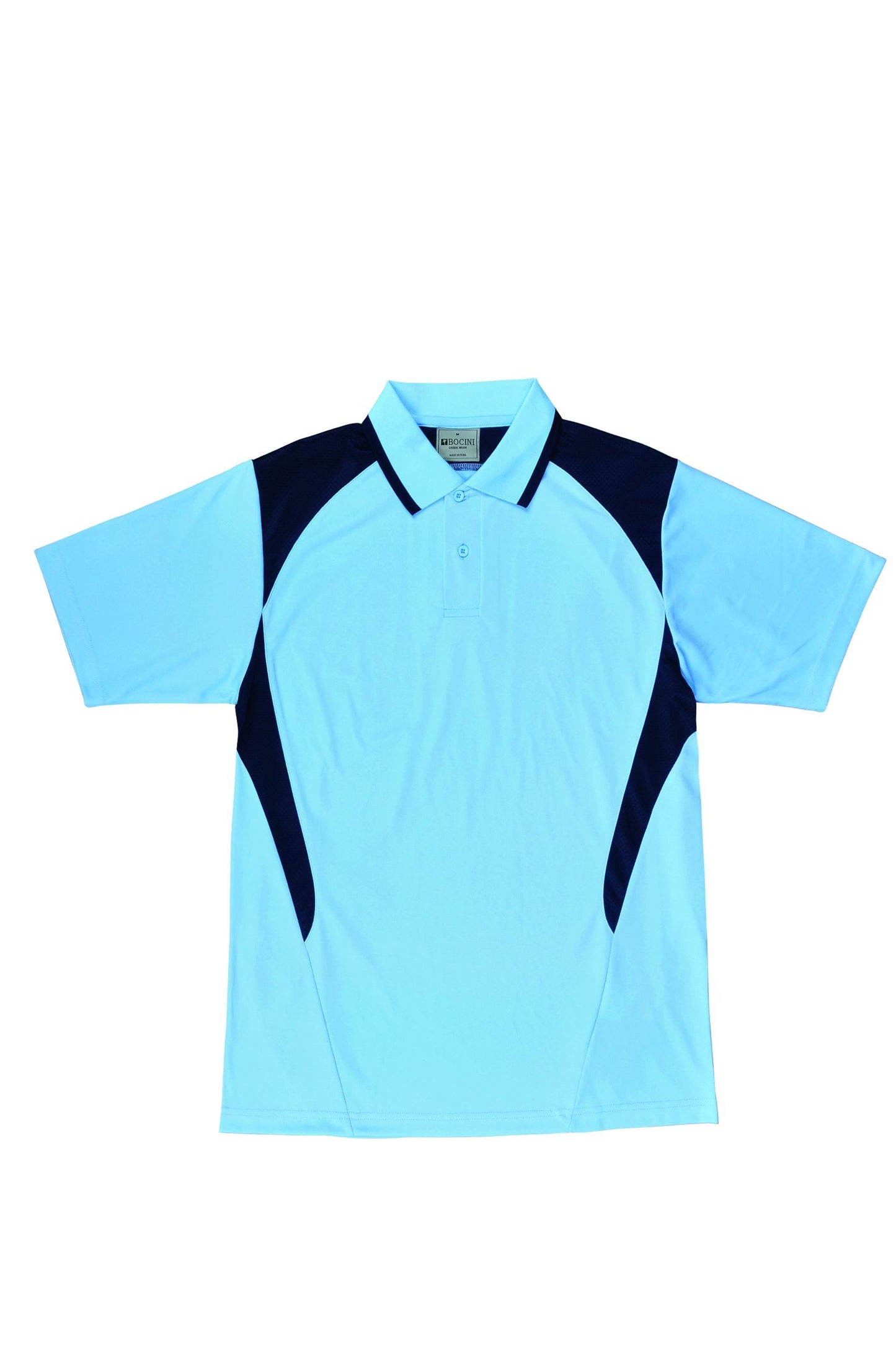 Bocini Unisex Honey Comb Contrast Panel Polo Short Sleeve (BOCCP1215)