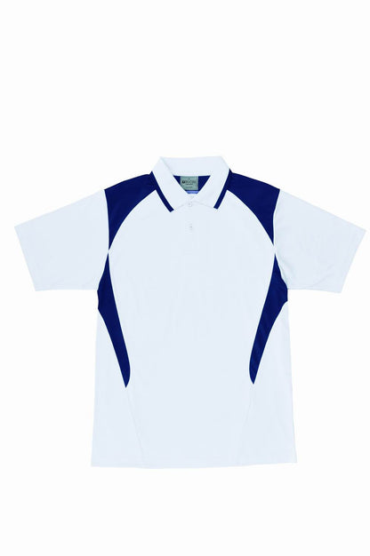 Bocini Unisex Honey Comb Contrast Panel Polo Short Sleeve (BOCCP1215)