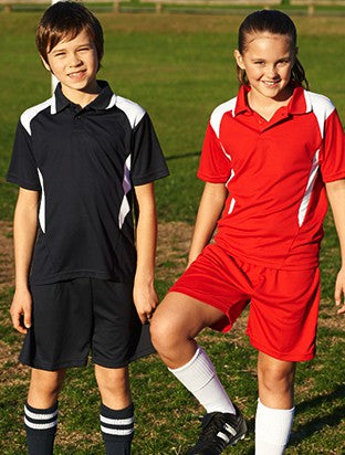 Bocini Kids Honey Comb Contrast Panel Polo Short Sleeve (BOCCP1216)