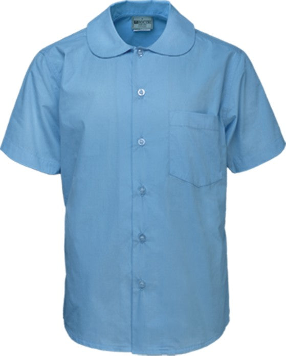 Bocini Girls Peter Pan Collar School Shirt Short Sleeve (BOCCS1405)