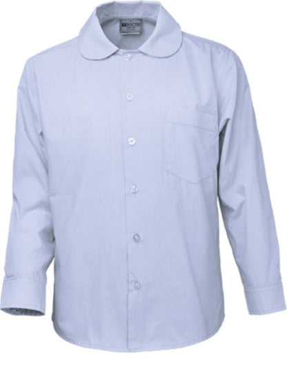 Bocini Girls Peter Pan Collar School Shirt Long Sleeve (BOCCS1461)