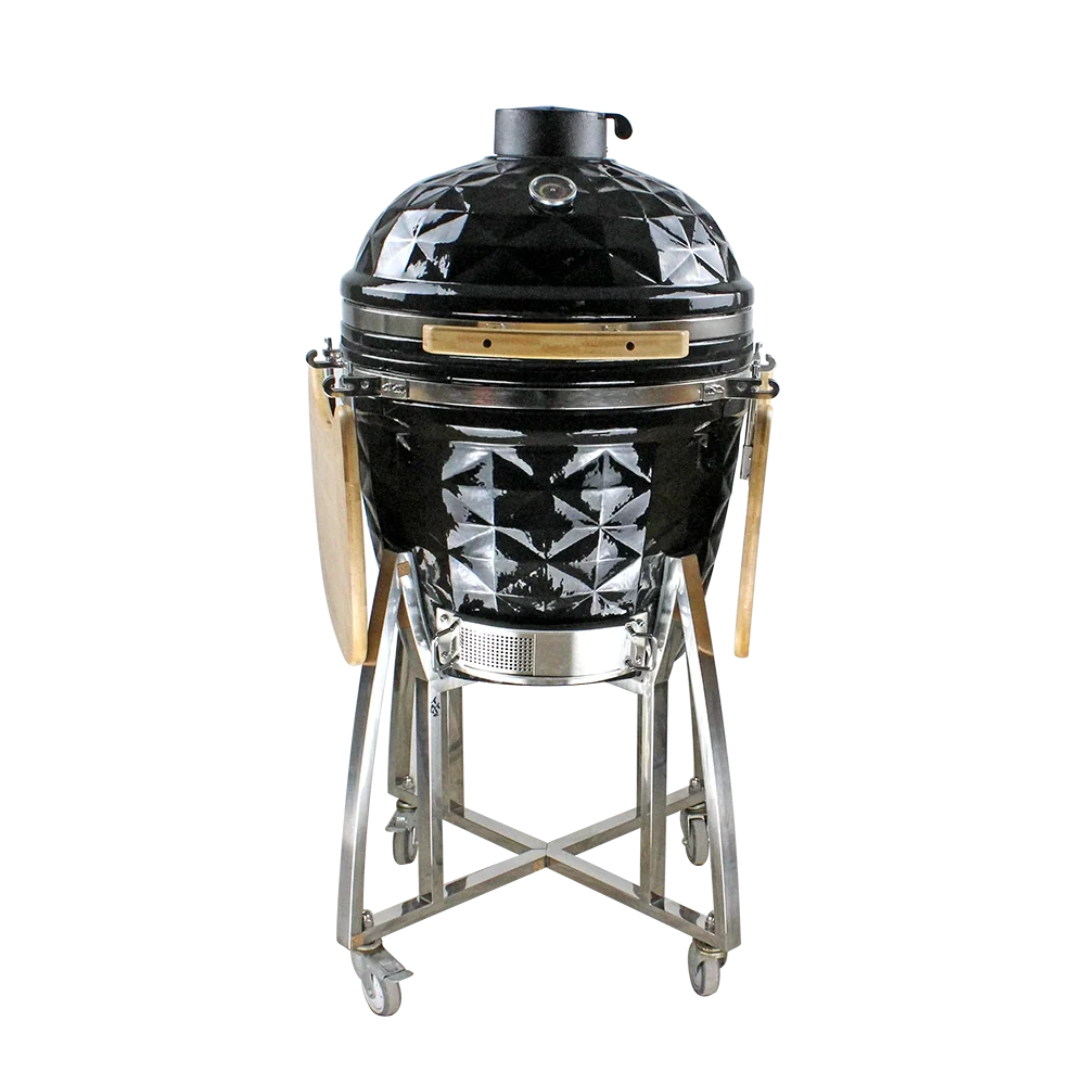 Kamado Moe Diamond 22″ Black — Product view.