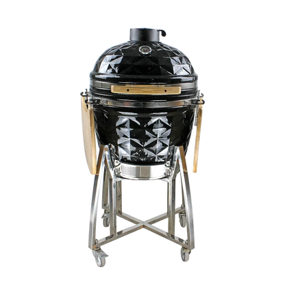 Kamado Moe Diamond 22″ Black — Product view.