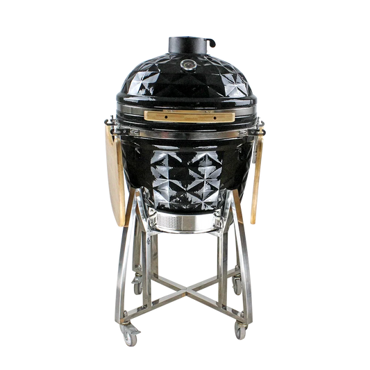 Kamado Moe Diamond 22″ Black — Product view.