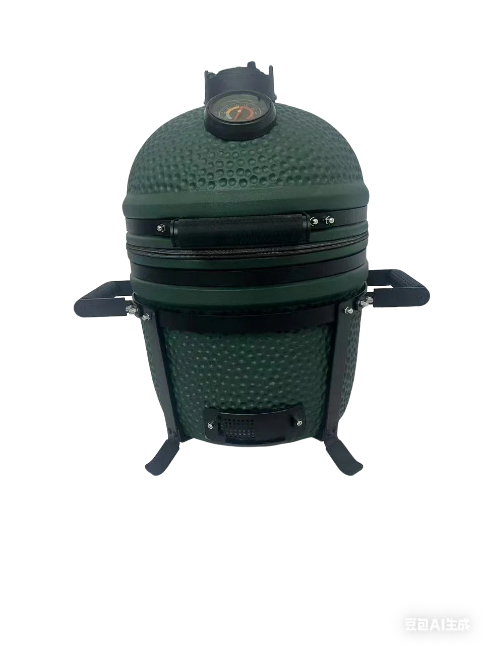 Kamado Moe Orange Peel 15″ Green — Product view.