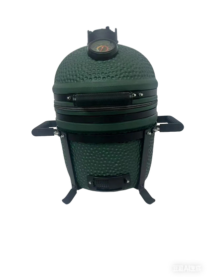 Kamado Moe Orange Peel 15″ Green — Product view.