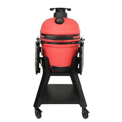 Kamado Moe Orange Peel 18″ Red — Product view.