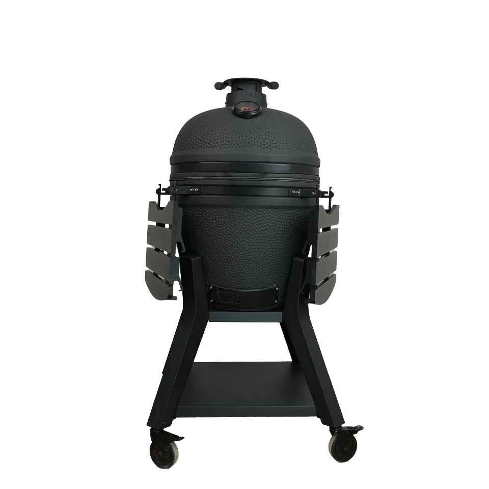Kamado Moe Orange Peel 21″ Black — Product view.