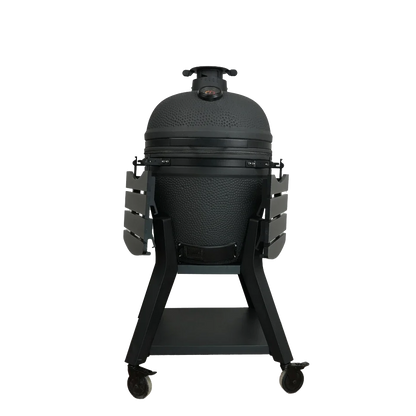 Kamado Moe Orange Peel 21″ Black — Product view.