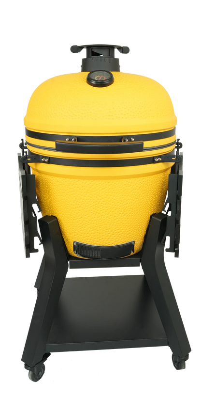 Kamado Moe Orange Peel 23″ Yellow — Product view.