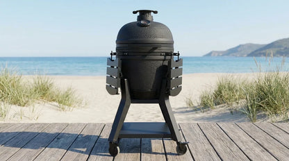 Kamado Moe Orange Peel range — manufacturer supplied outdoor lifestyle illustration, view 135.