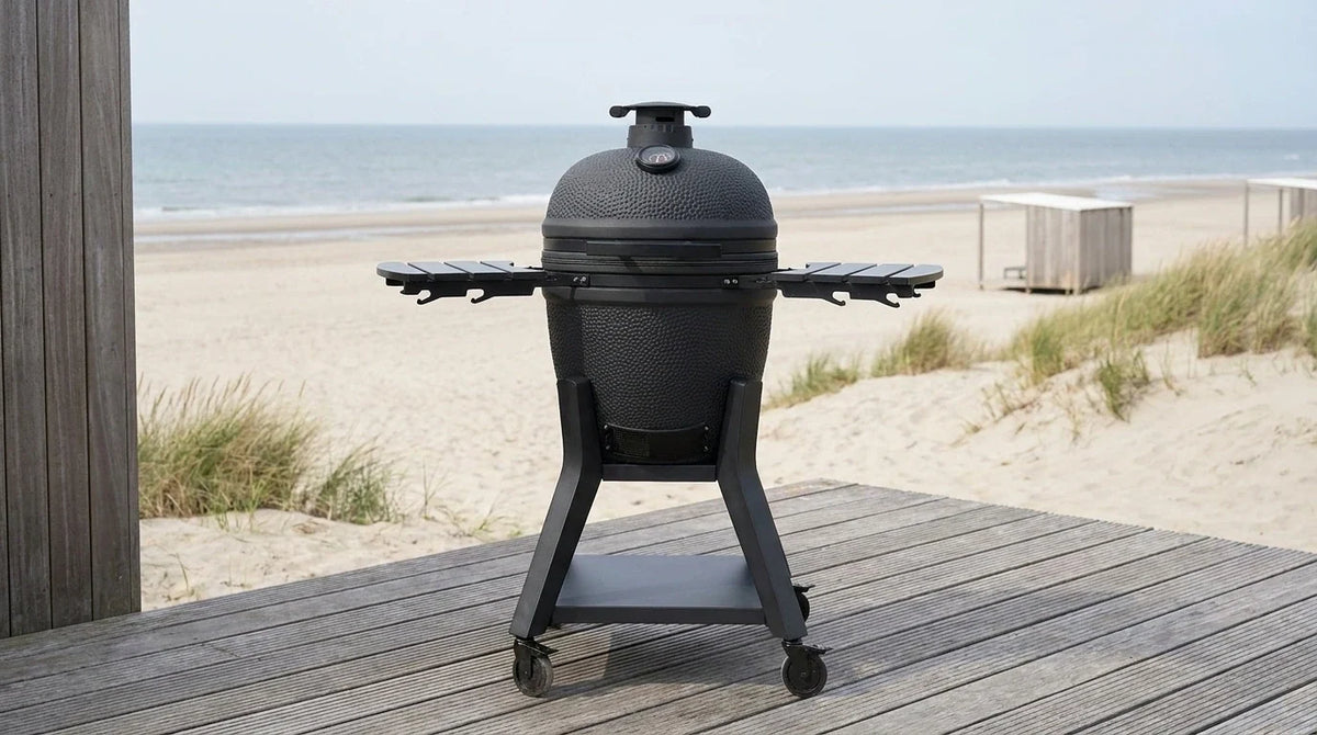 Kamado Moe Orange Peel range — manufacturer supplied outdoor lifestyle illustration, view 137.