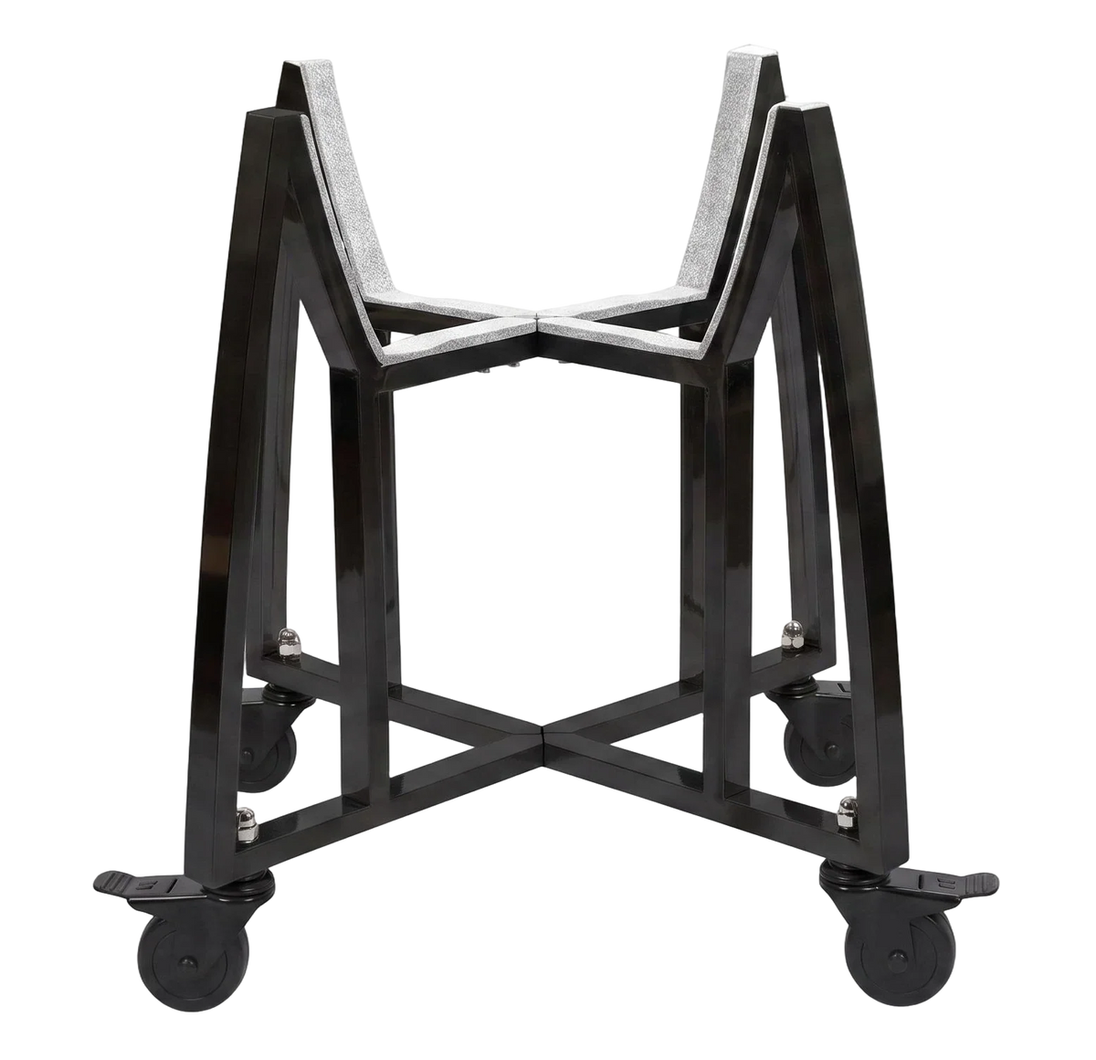 Kamado Moe Ultra Honeycomb 18″ Black — Cross brace stand detail.