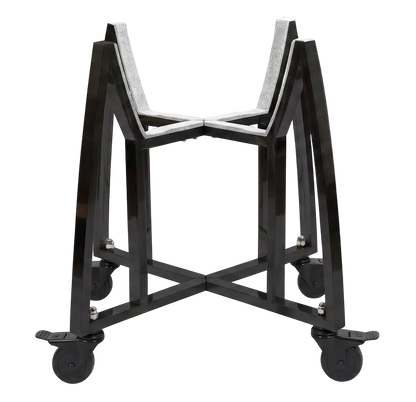 Kamado Moe Ultra Honeycomb 18″ Black — Cross brace stand detail.