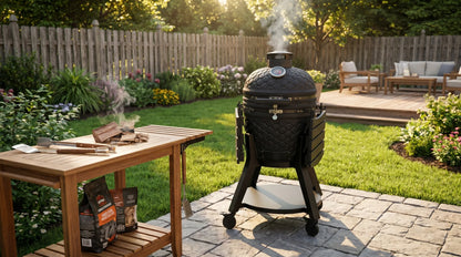 Kamado Moe Ultra Honeycomb range — manufacturer supplied outdoor lifestyle illustration, view 117.